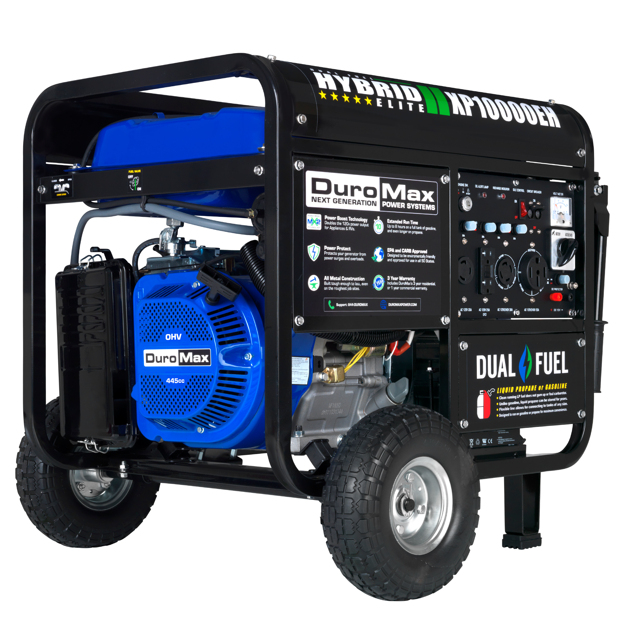 10,000 Watt Dual Fuel Portable Generator – XP10000EH – DuroMax Power  Equipment