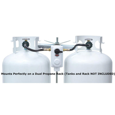 Flame King  2 Stage Auto Propane Gas Regulator w/ 2 - 12" Pigtails