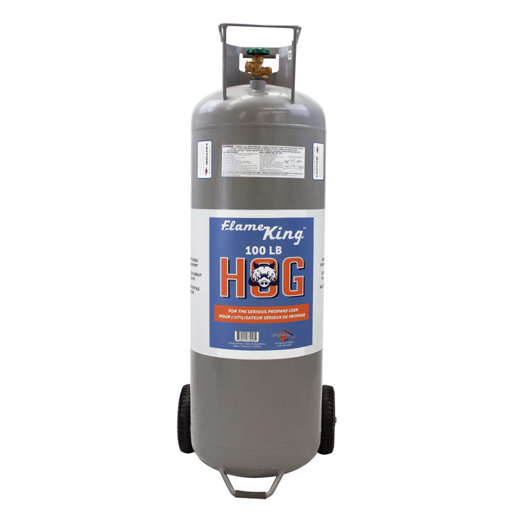 Flame King  Flame King YSN100HOG 100 LBS Horizontal/Vertical Propane Cylinder w/ POL Wheels