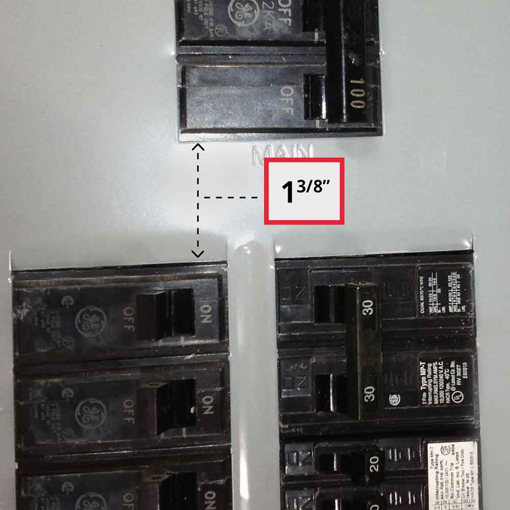 GenInterlock  GenInterlock GE-100A Generator Interlock Kit Breaker Panel 100 Amp Panels General Electric GE