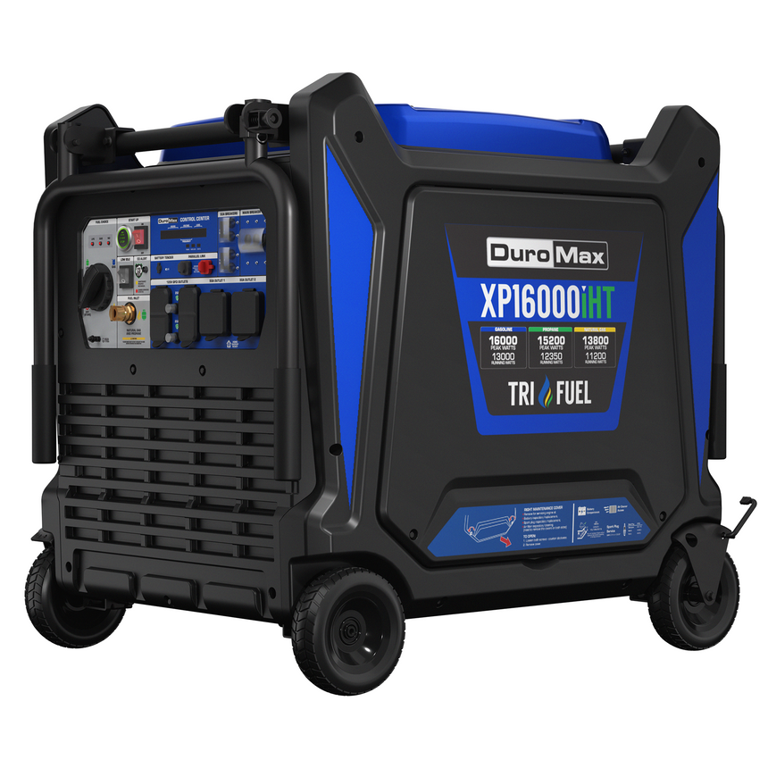 DuroMax  16,000 Watt Tri Fuel Portable Inverter Generator w/ CO Alert