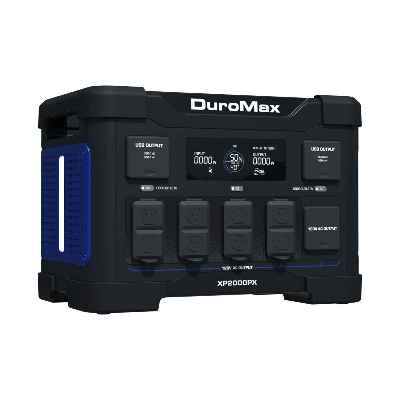 DuroMax  2000 Watt 1843 Wh LiFePO4 Portable Battery Backup Power Station